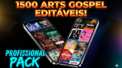 1500 ARTES GOSPEL EDITAVEIS NO CANVA