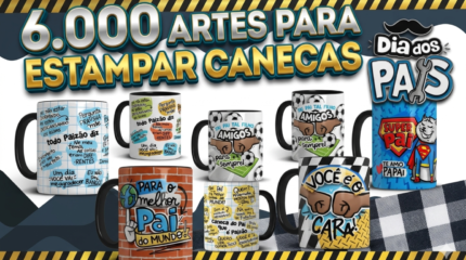 6 MIL ARTES PARA ESTAMPAR CANECAS