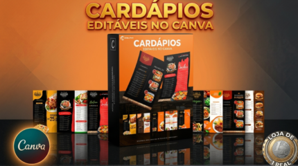 CARDAPIOS EDITAVEIS NO CANVA