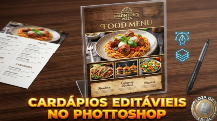 CARDAPIOS EDITAVEIS NO PHOTOSHOP