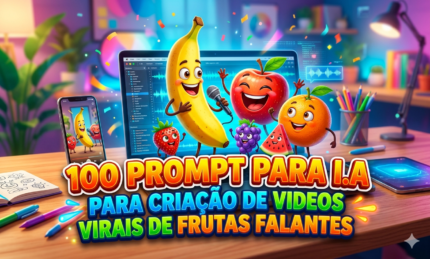 100 PROMPT DE COMANDOS PARA CRIAR VIDEOS DE FRUTAS