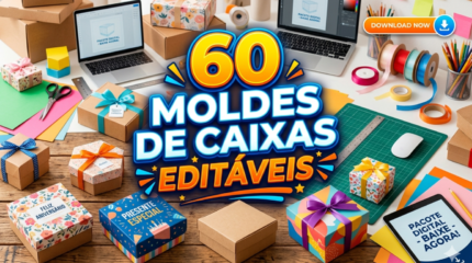 60 MOLDES DE CAIXINHAS PARA FESTA