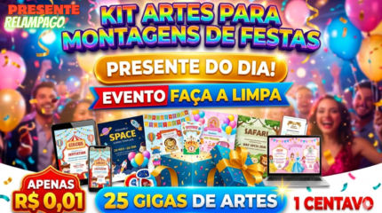 KIT ARTES PARA MONTAGENS DE FESTAS  MEGA PACK LEGACY