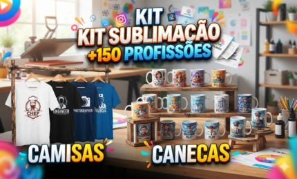 KIT ESTAMPAS +150 PROFISSOES