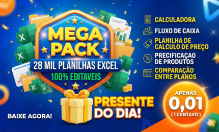 28 MIL PLANILHAS EM EXCEL