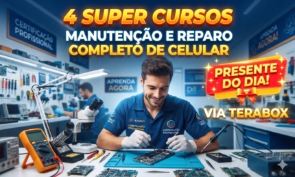 4 SUPER CURSOS - MANUTENÇAO E REPARO CELULAR